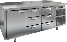 Стол морозильный HICOLD GN 133/BT (с бортом)