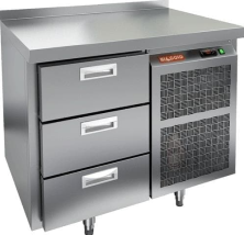 Стол холодильный HICOLD GN 3/TN (с бортом)