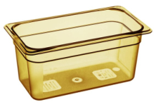 Гастроемкость Cambro 36HP 150 GN 1/3-150 H-PAN (325x176х150) янтарный поликарбонат