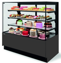 Витрина кондитерская Chilz VETE II KUB LUX 130 (серый матовый, крашеная)