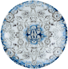 Тарелка плоская круглая Kutahya Corendon Blue Blanc BNTS30DU891310 (D2, d30см, h3,2см)