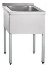 Ванна моечная Eksi ВМЦБ-1/400-п, цельнотянутая, 11195