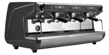 Кофемашина Nuova Simonelli Appia Life 3Gr S черная, высокие группы, экономайзер, полуавтомат