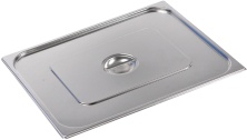 Крышка для гастроемкости Kitchen Muse 821-L GN 2/1 (650x530) нерж. сталь