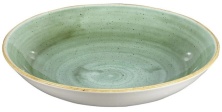 Тарелка глубокая Churchill Stonecast SSGSEVB91 (24,8см 1,13л, без борта, цвет Samphire Green)