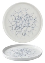 Тарелка мелкая 26см, h2см с прямым бортом, Chefs Plate, цвет Kintsugi Pearl Grey, KTPGWP261