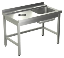 Стол для грязной посуды KAYMAN для п/м TATRA СПМ-323/1507 левый