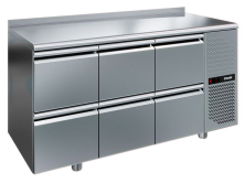 Стол холодильный POLAIR TM3-222-G (с бортом)