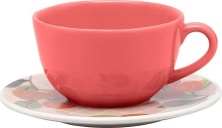 Чайная пара Oxford UNNI Shape PIQUENIQUE 127272 AY04-5823 (чашка 200мл и блюдце 14см)