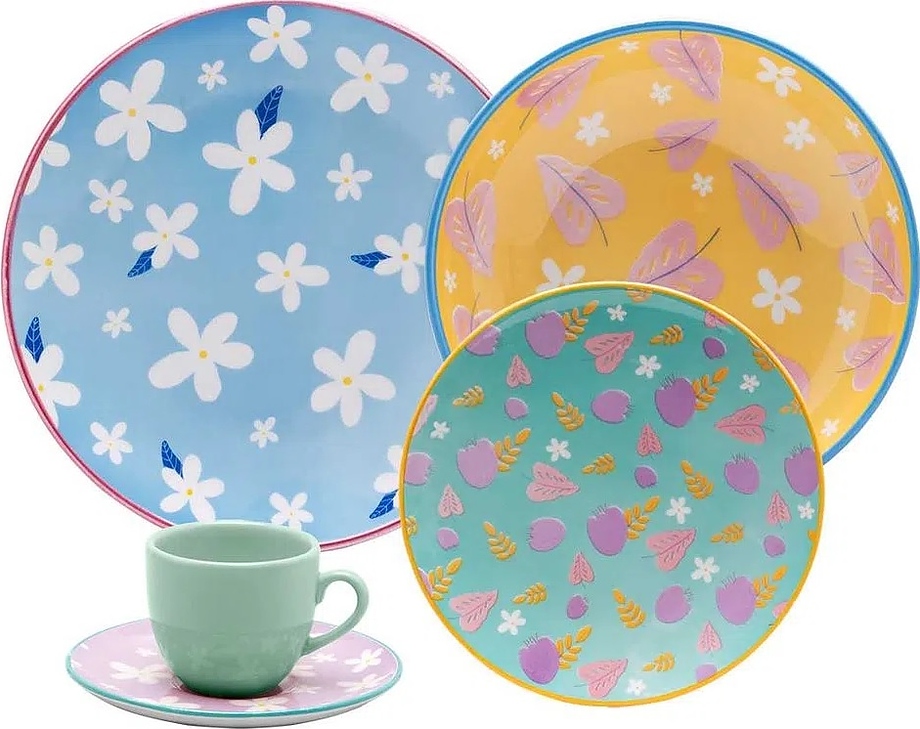 Чайная пара Oxford COUP Shape COLORE 126863 ED02-4689 (чашка 220мл и блюдце 16см)