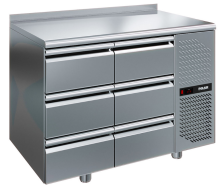 Стол холодильный POLAIR TM2GN-33-G (с бортом)