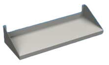 Полка навесная одноярусная RoboLabs KF063-01-700А