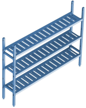 Стеллаж модульный базовый POLAIR LOAD.ME POLY 18AL.3PP40.13B