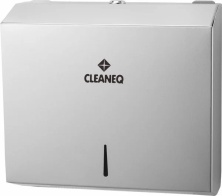 Диспенсер для бумажных полотенец CLEANEQ KW-7322 (шлифованная сталь)