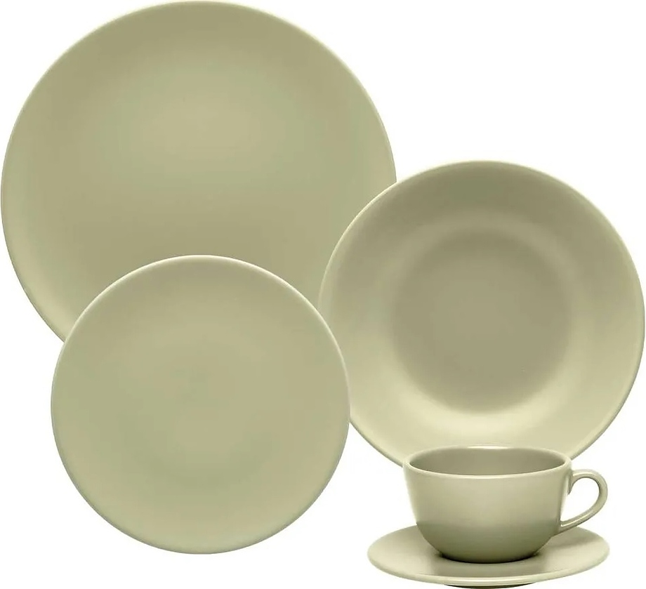 Тарелка суповая UNNI ACETINADO OLIVA Oxford 102600, AY01-5508 (20см)