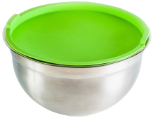 Миска EKSI MB1003 (1,2л, d16см, нерж.) с крышкой