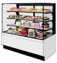 Витрина кондитерская Chilz VETE II KUB LUX 130 (белый глянец, металлик, нержавейка)