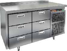 Стол морозильный HICOLD SN 33/BT (с бортом)