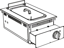 Фритюрница встраиваемая Apach Chef Line SLDI7FRIE4S10 (700 серия)