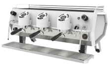 Кофемашина Sanremo PRO D8 (3 высокие группы, подсветка, Cold Touch, система смешанной воды, белая)