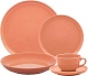 Чайная пара Oxford FLAT Shape APRICOT 136080 AO04-1A03 (чашка 200мл и блюдце 14см)