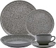 Чайная пара Oxford FLAT Shape GRAY 136444 AO04-1C06 (чашка 200мл и блюдце 14см)